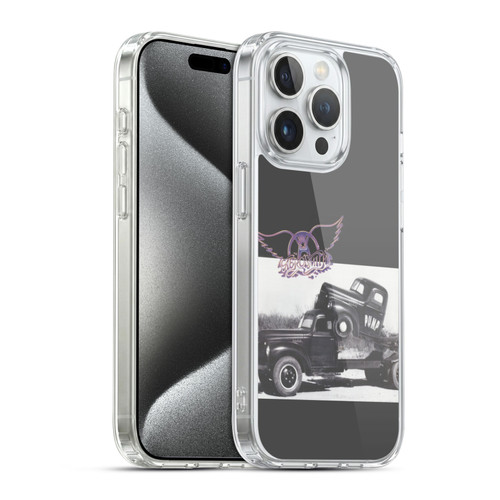 Aerosmith Black And White The Pump Soft Gel Case for Apple iPhone 15 Pro & MagSafe
