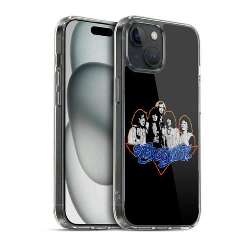 Aerosmith Classics Group Photo Vintage Soft Gel Case for Apple iPhone 15 & MagSafe