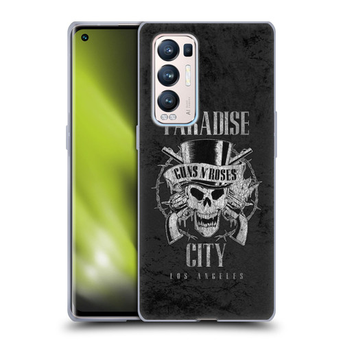 Guns N' Roses Vintage Paradise City Soft Gel Case for OPPO Find X3 Neo / Reno5 Pro+ 5G