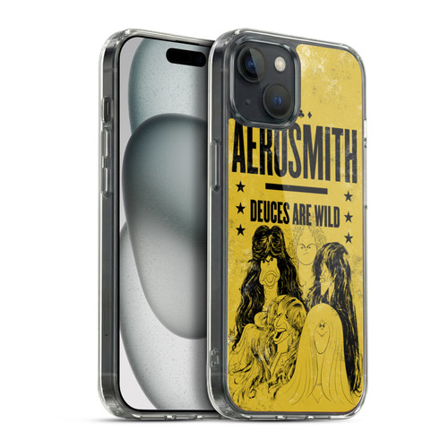 Aerosmith Classics Deuces Are Wild Soft Gel Case for Apple iPhone 15 Plus & MagSafe