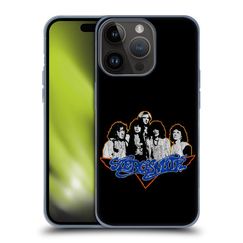 Aerosmith Classics Group Photo Vintage Soft Gel Case for Apple iPhone 15 Pro