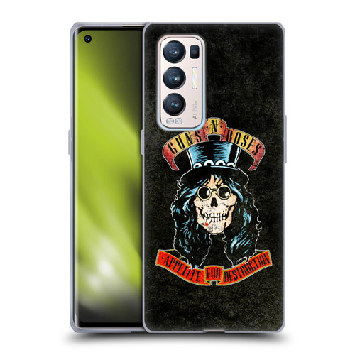 Guns N' Roses Vintage Slash Soft Gel Case for OPPO Find X3 Neo / Reno5 Pro+ 5G