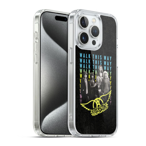 Aerosmith Classics Walk This Way Soft Gel Case for Apple iPhone 15 Pro & MagSafe