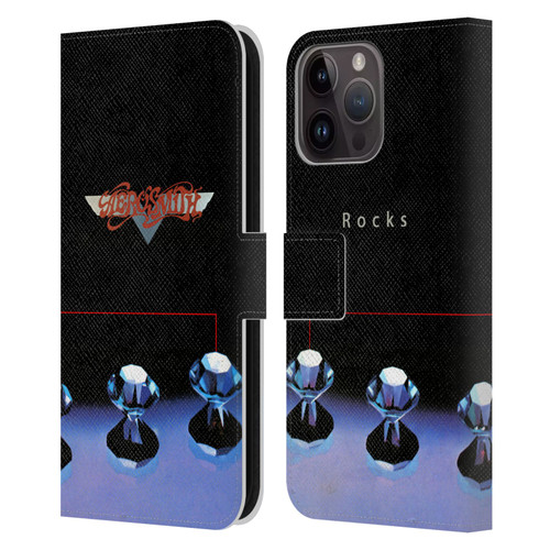 Aerosmith Classics Rocks Leather Book Wallet Case Cover For Apple iPhone 15 Pro Max