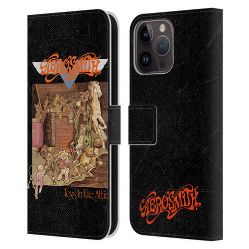 Aerosmith Classics Toys In The Attic Leather Book Wallet Case Cover For Apple iPhone 15 Pro Max