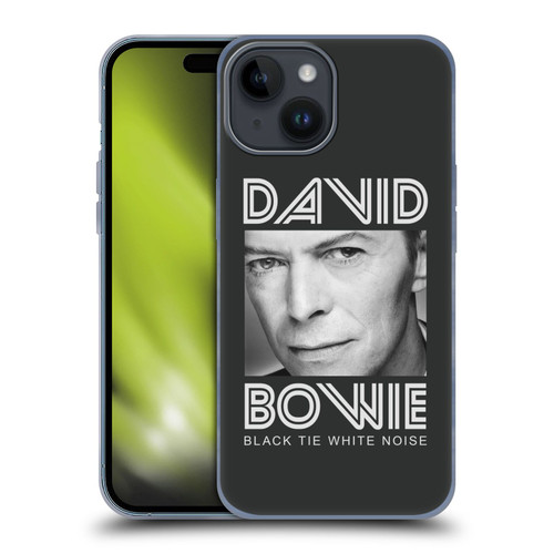 David Bowie Album Art Black Tie Soft Gel Case for Apple iPhone 15