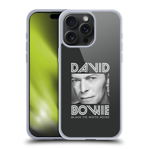 David Bowie Album Art Black Tie Soft Gel Case for Apple iPhone 15 Pro Max