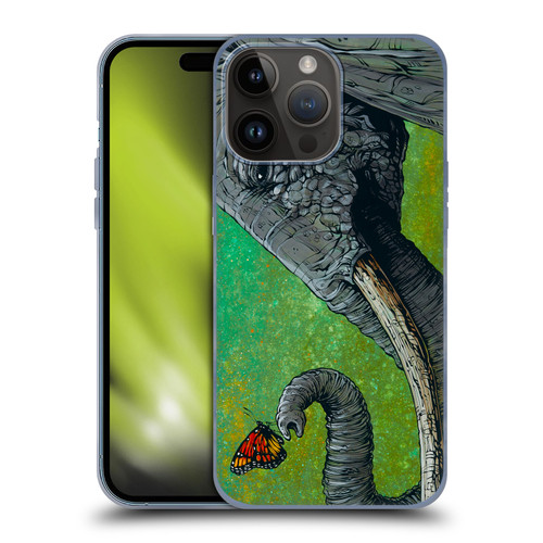 David Lozeau Colourful Grunge The Elephant Soft Gel Case for Apple iPhone 15 Pro Max