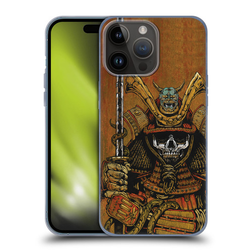 David Lozeau Colourful Grunge Samurai Soft Gel Case for Apple iPhone 15 Pro Max