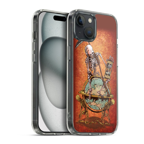 David Lozeau Colourful Art Memento Mori Soft Gel Case for Apple iPhone 15 Plus & MagSafe