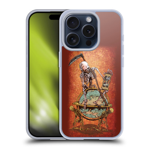 David Lozeau Colourful Art Memento Mori Soft Gel Case for Apple iPhone 15 Pro