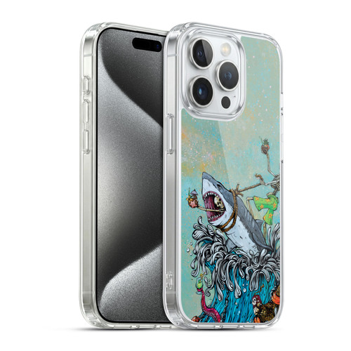 David Lozeau Colourful Art Surfing Soft Gel Case for Apple iPhone 15 Pro & MagSafe