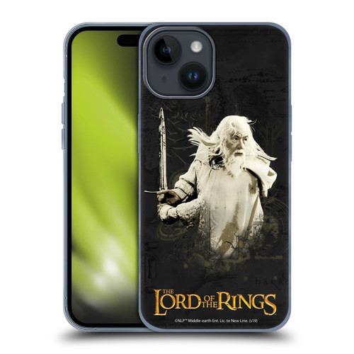 The Lord Of The Rings The Fellowship Of The Ring Character Art Gandalf Soft Gel Case for Apple iPhone 15