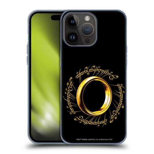 The Lord Of The Rings The Fellowship Of The Ring Graphics One Ring Soft Gel Case for Apple iPhone 15 Pro Max