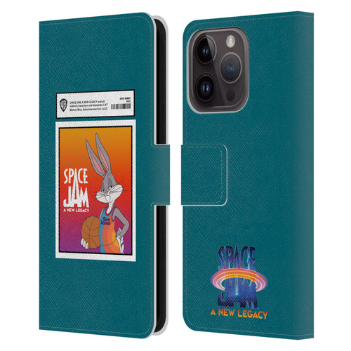 Space Jam: A New Legacy Graphics Bugs Bunny Card Leather Book Wallet Case Cover For Apple iPhone 15 Pro