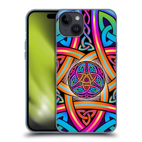 Beth Wilson Rainbow Celtic Knots Divine Soft Gel Case for Apple iPhone 15 Plus