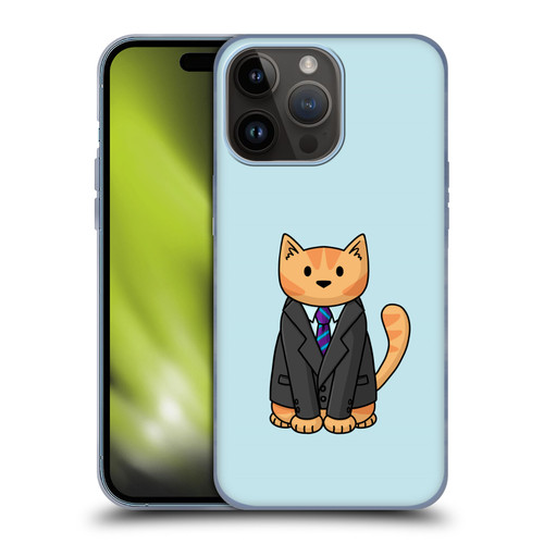 Beth Wilson Doodle Cats 2 Business Suit Soft Gel Case for Apple iPhone 15 Pro Max