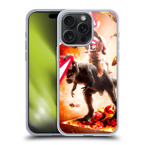 Random Galaxy Space Cat Dinosaur & Dog Lazer Eye Soft Gel Case for Apple iPhone 15 Pro Max