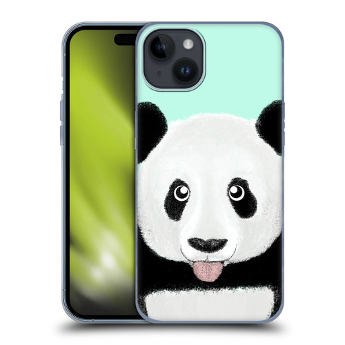 Barruf Animals The Cute Panda Soft Gel Case for Apple iPhone 15 Plus