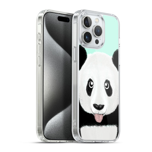 Barruf Animals The Cute Panda Soft Gel Case for Apple iPhone 15 Pro Max & MagSafe