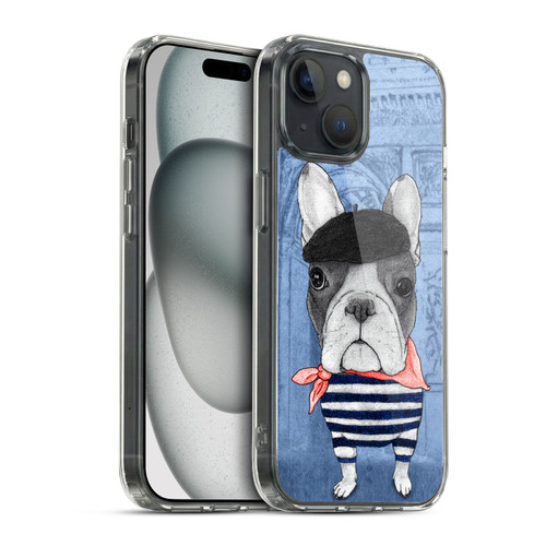Barruf Dogs French Bulldog Soft Gel Case for Apple iPhone 15 & MagSafe