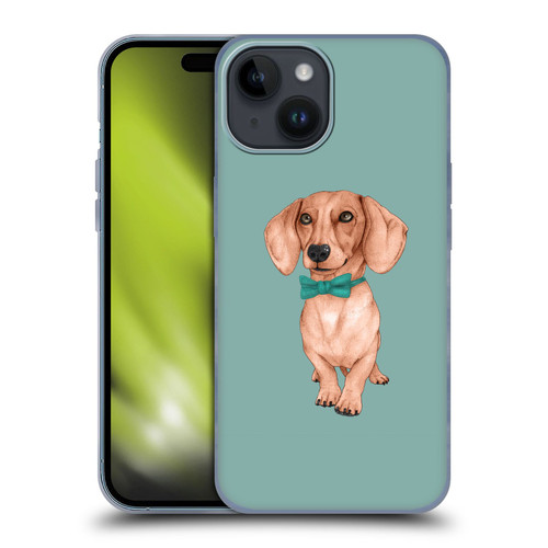 Barruf Dogs Dachshund, The Wiener Soft Gel Case for Apple iPhone 15