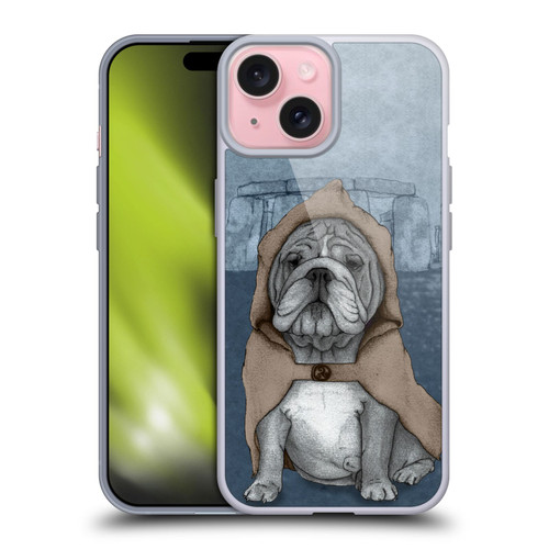 Barruf Dogs English Bulldog Soft Gel Case for Apple iPhone 15