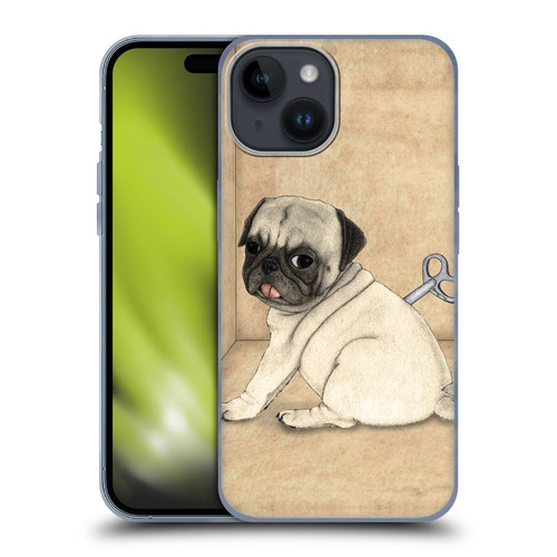 Barruf Dogs Pug Toy Soft Gel Case for Apple iPhone 15