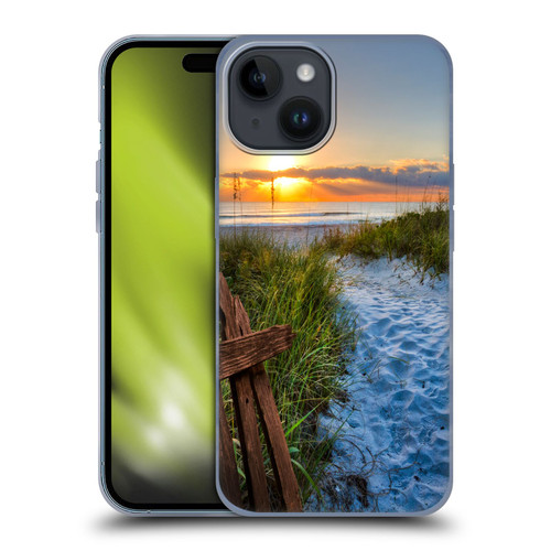 Celebrate Life Gallery Beaches Sandy Trail Soft Gel Case for Apple iPhone 15