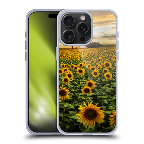 Celebrate Life Gallery Florals Big Sunflower Field Soft Gel Case for Apple iPhone 15 Pro Max