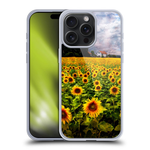 Celebrate Life Gallery Florals Dreaming Of Sunflowers Soft Gel Case for Apple iPhone 15 Pro Max