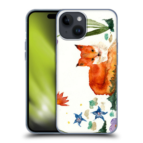 Wyanne Animals Little Fox In The Garden Soft Gel Case for Apple iPhone 15