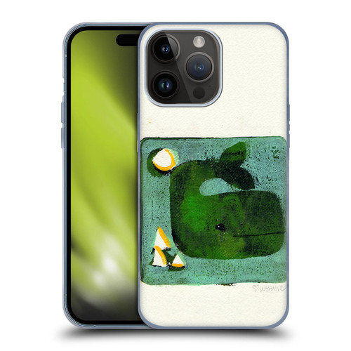 Wyanne Animals 2 Green Whale Monoprint Soft Gel Case for Apple iPhone 15 Pro Max