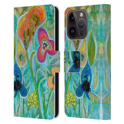 Wyanne Nature Garden Wild Leather Book Wallet Case Cover For Apple iPhone 15 Pro