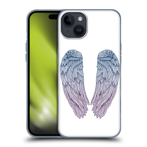 Rachel Caldwell Illustrations Angel Wings Soft Gel Case for Apple iPhone 15 Plus