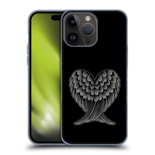 Rachel Caldwell Illustrations Heart Wings Soft Gel Case for Apple iPhone 15 Pro Max