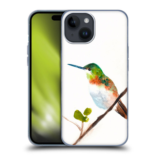 Mai Autumn Birds Hummingbird Soft Gel Case for Apple iPhone 15