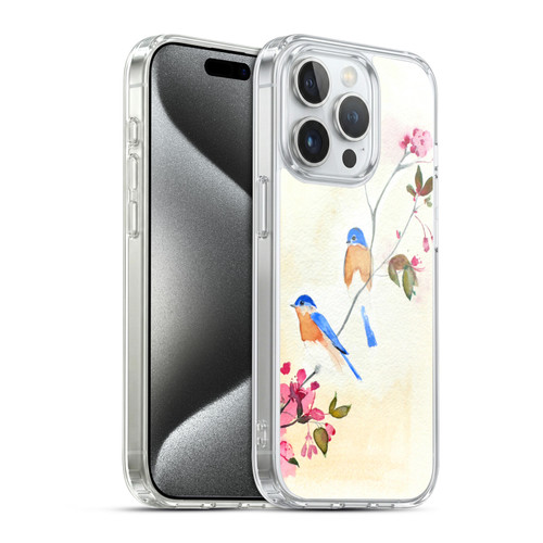 Mai Autumn Birds Blossoms Soft Gel Case for Apple iPhone 15 Pro & MagSafe