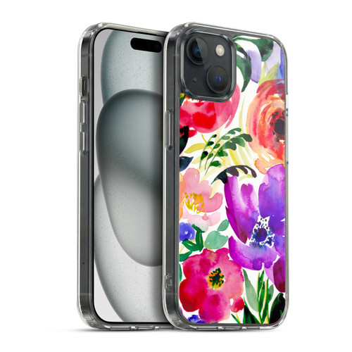 Mai Autumn Floral Garden Bloom Soft Gel Case for Apple iPhone 15 Plus & MagSafe