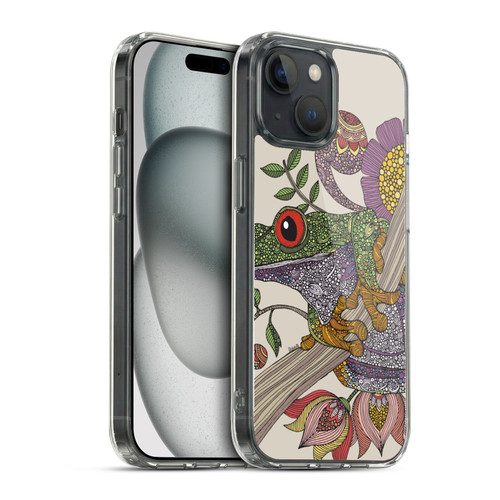 Valentina Animals And Floral Frog Soft Gel Case for Apple iPhone 15 & MagSafe