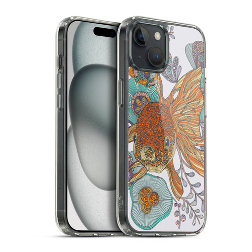 Valentina Animals And Floral Goldfish Soft Gel Case for Apple iPhone 15 Plus & MagSafe