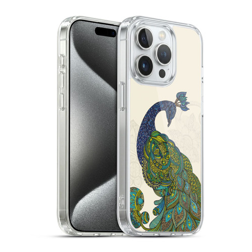 Valentina Birds Peacock Tail Soft Gel Case for Apple iPhone 15 Pro & MagSafe