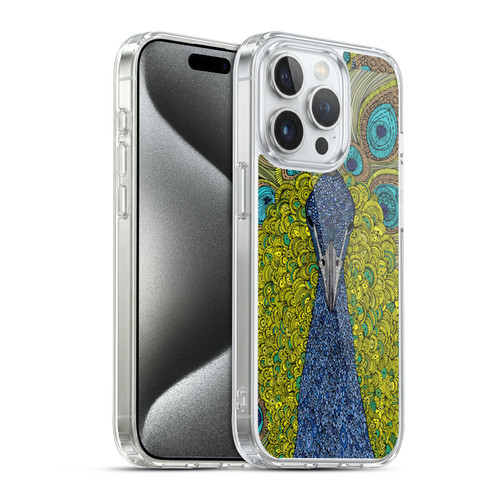 Valentina Birds The Peacock Soft Gel Case for Apple iPhone 15 Pro & MagSafe
