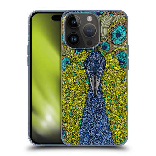 Valentina Birds The Peacock Soft Gel Case for Apple iPhone 15 Pro