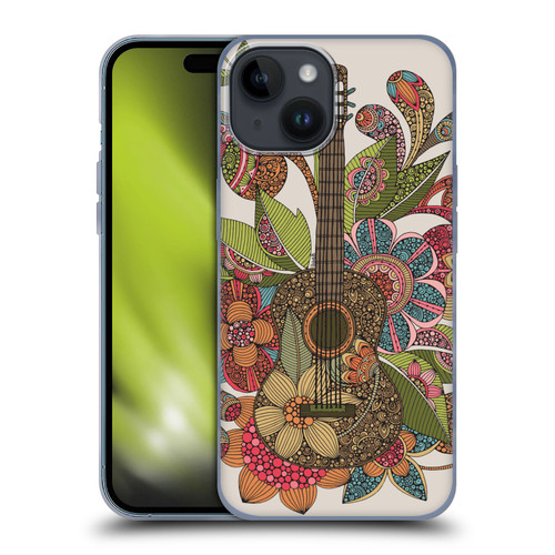 Valentina Bloom Ever Guitar Soft Gel Case for Apple iPhone 15