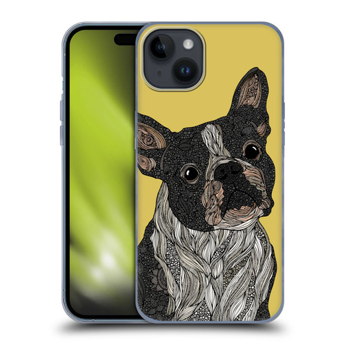 Valentina Dogs French Bulldog Soft Gel Case for Apple iPhone 15 Plus