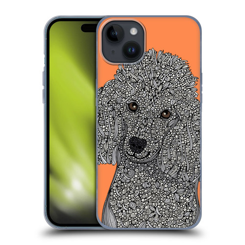 Valentina Dogs Poodle Soft Gel Case for Apple iPhone 15 Plus