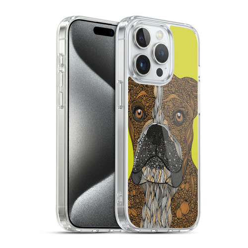 Valentina Dogs Boxer Soft Gel Case for Apple iPhone 15 Pro & MagSafe