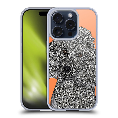 Valentina Dogs Poodle Soft Gel Case for Apple iPhone 15 Pro