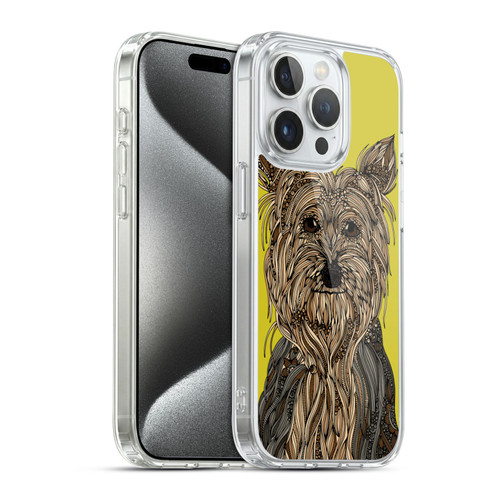 Valentina Dogs Yorkshire Terrier Soft Gel Case for Apple iPhone 15 Pro & MagSafe